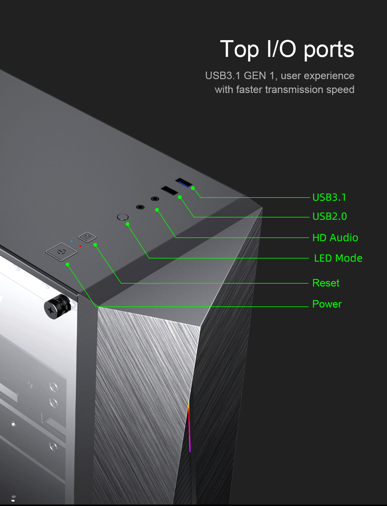 Gamemax Nova N6 Black USB3.0 Tempered Glass ATX Mid Tower Gaming ...